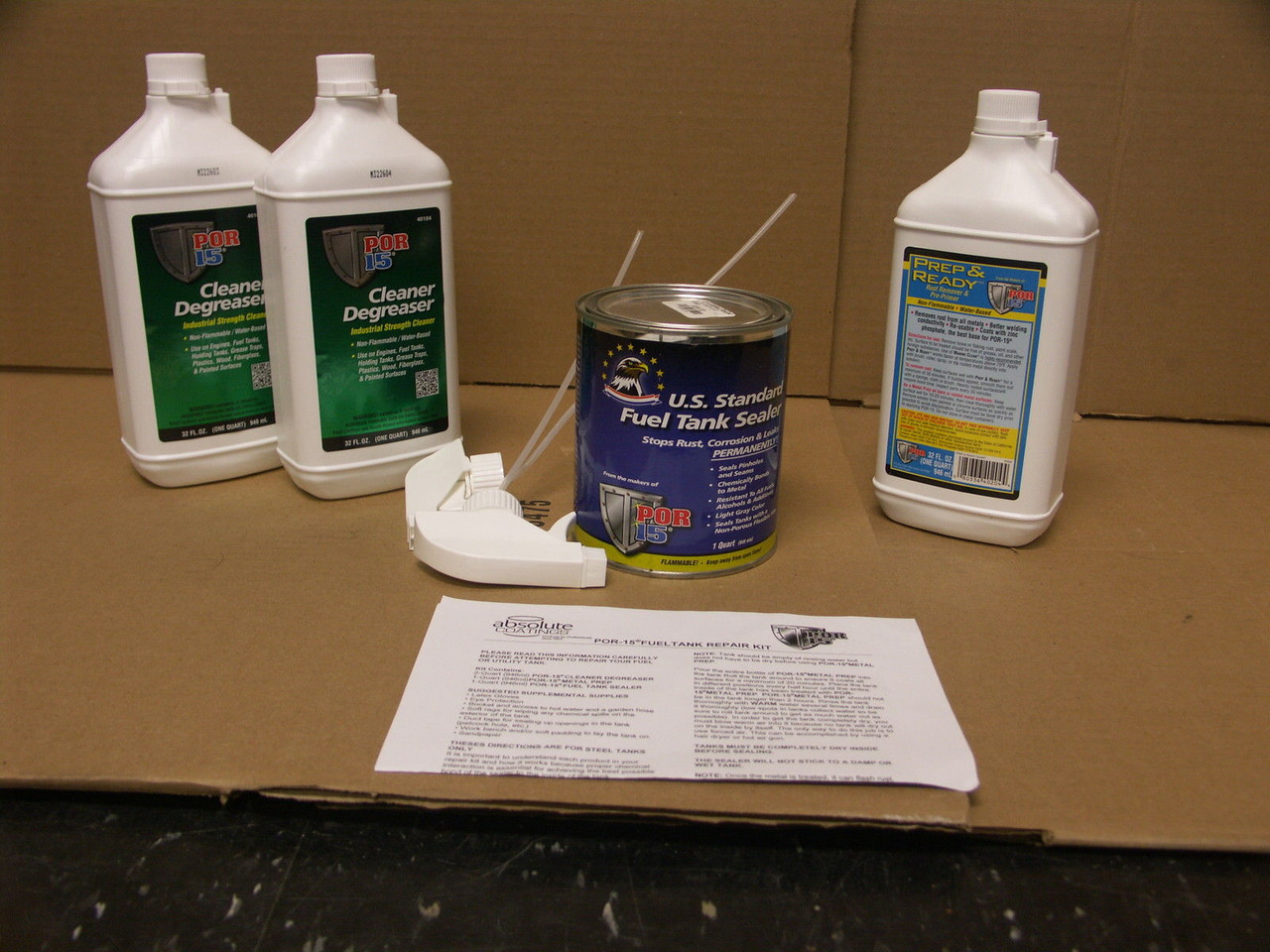 POR 15 49239 POR-15 Fuel Tank Sealer/Repair Kit - Automobile Tanks
